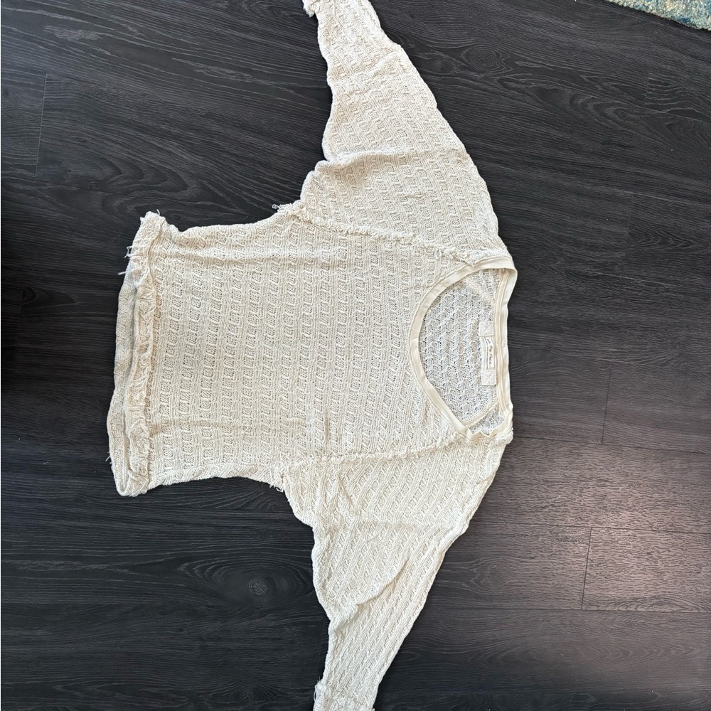 We The Free Textured Cream Sweater